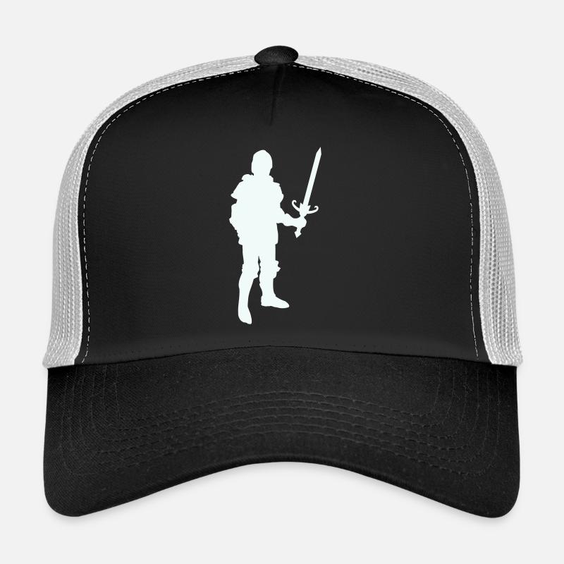Ritterheld Silhouette mit Langschwert Trucker Cap