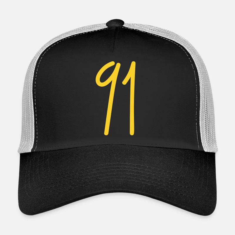 91 - Casquette trucker - noir/gris pierre