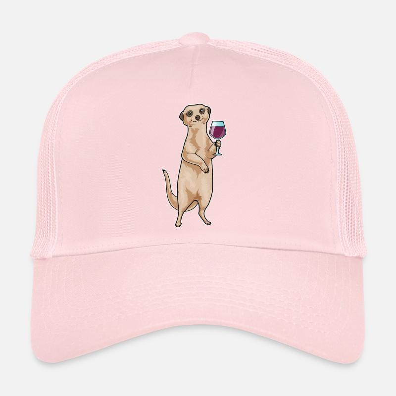 Vin rouge de suricate Casquette trucker 