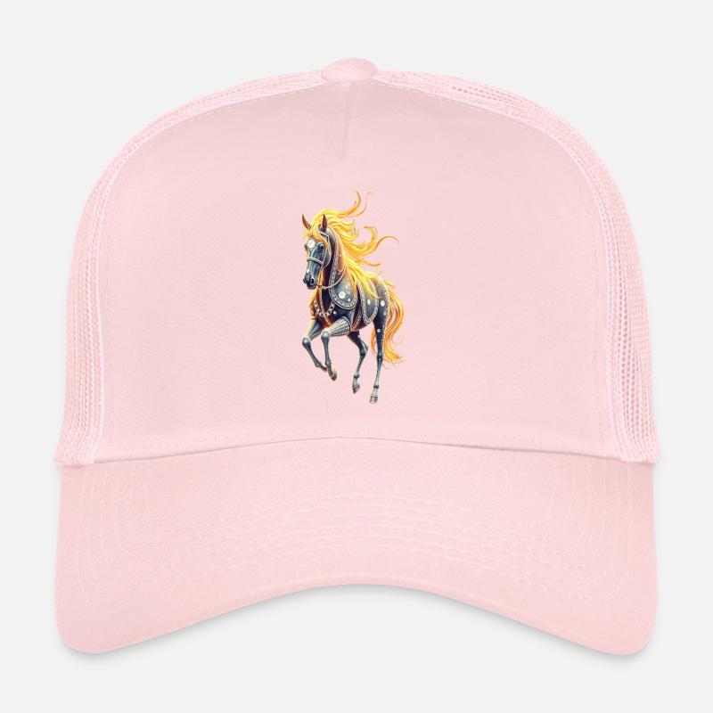 Étoile à la crinière dorée Casquette trucker 