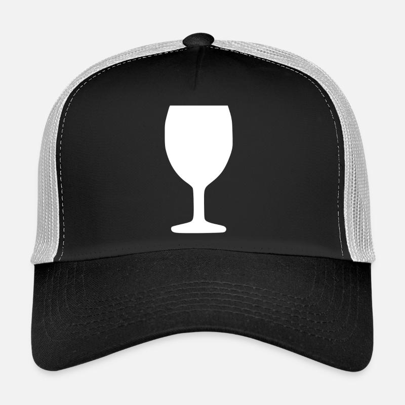 Wein Weinglas Rotwein  Trucker Cap