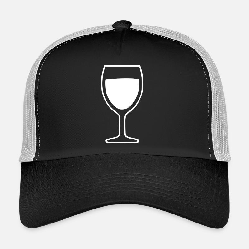 Vin, Vin, Verre de Vin, Vin Rouge Casquette trucker 