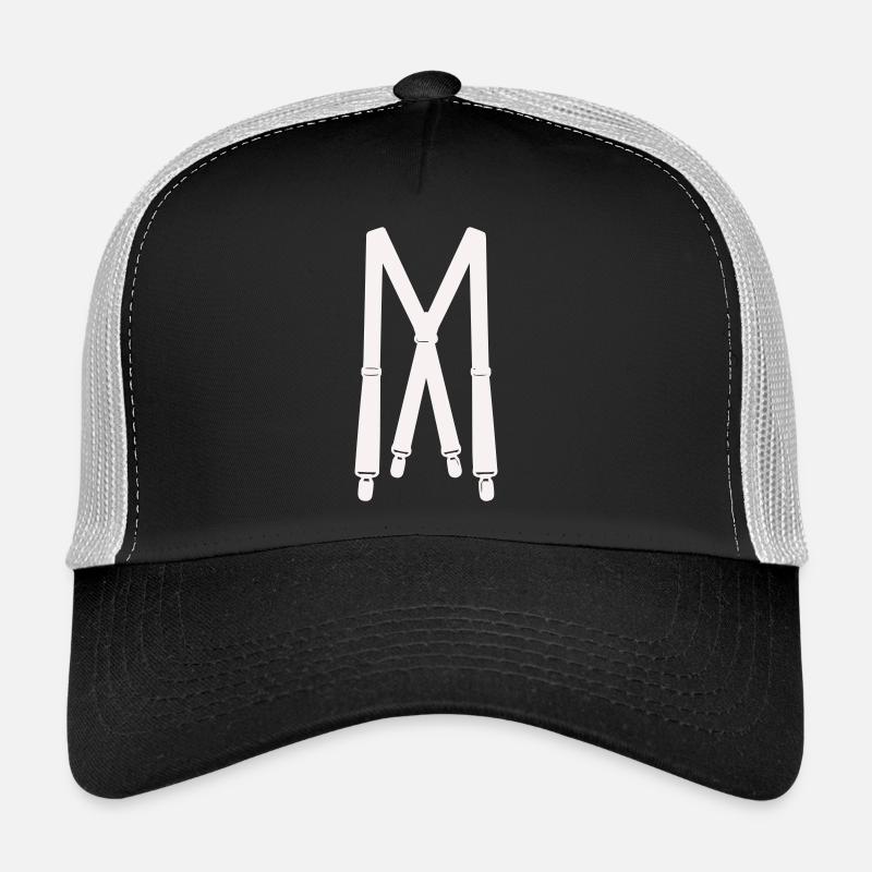 Illustration des bretelles blanches Casquette trucker 
