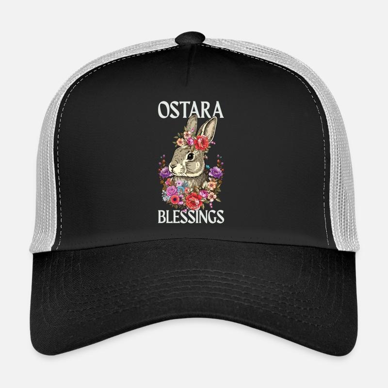 Bénédictions d’Ostara Joyeuse Lapin de Pâques Casquette trucker 