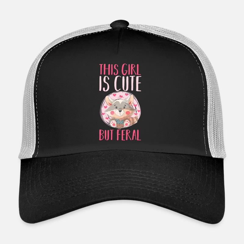 Raton laveur déchet, mignon mais sauvage Casquette trucker 