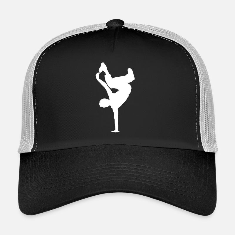 Breakdancing Breaking B-Boying B-Girling Hip-Hop - Casquette trucker  - noir/gris pierre