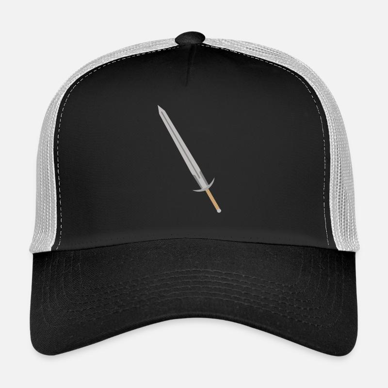 fencing fights floret sword parry samurai25 Trucker Cap