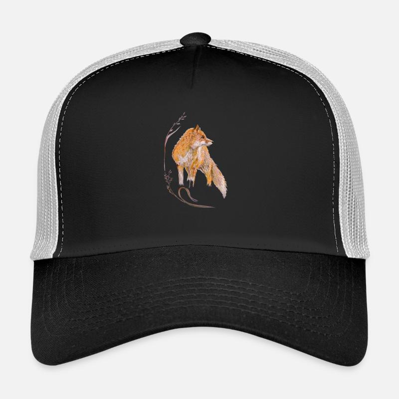 Fuchs - Trucker Cap - Schwarz/Steingrau