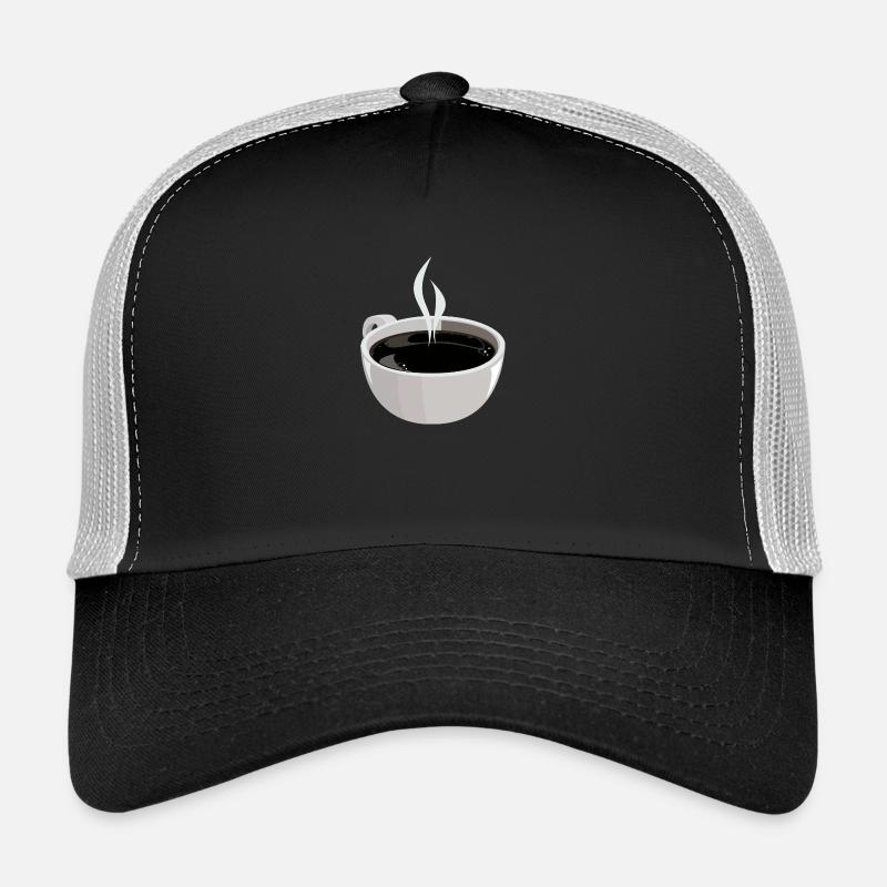Heißer Kaffee - Trucker Cap - Schwarz/Steingrau