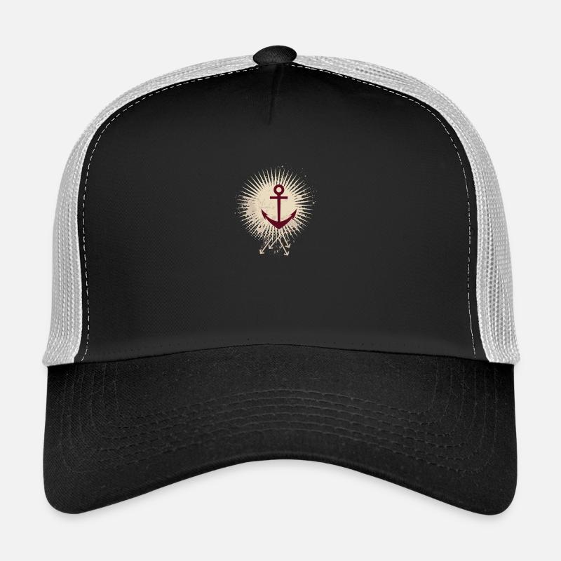 Vector background eu - Trucker Cap - black/stone grey