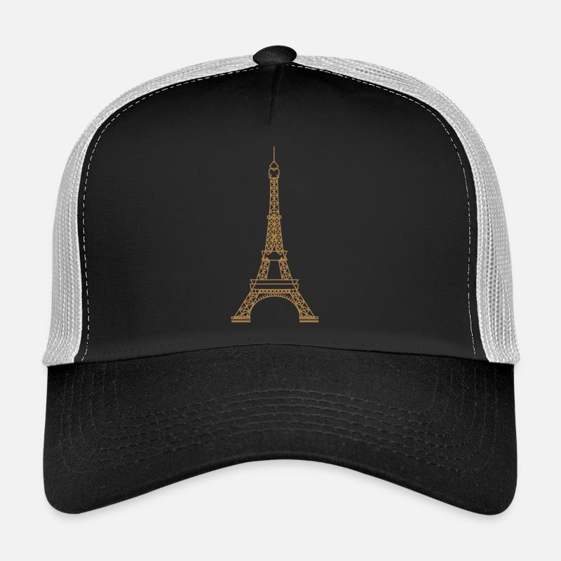 Tour Eiffel TOWER - Casquette trucker  - noir/gris pierre