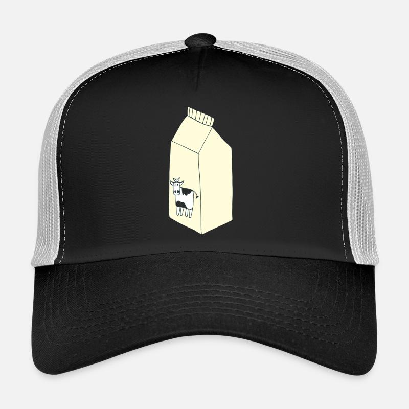 milchtüte - Trucker Cap - Schwarz/Steingrau