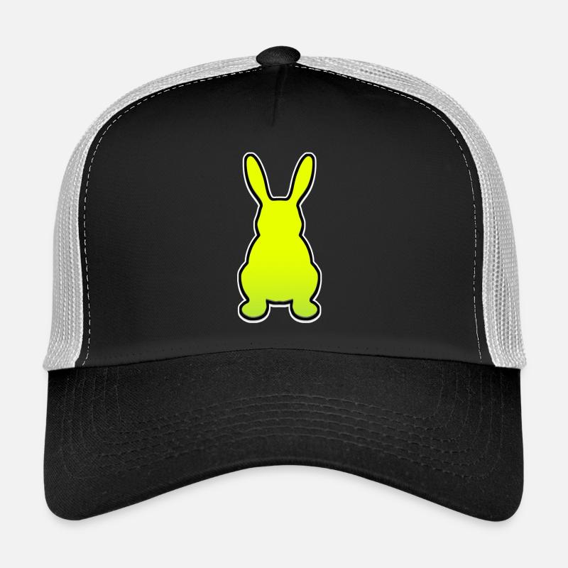 Kaninchen - Trucker Cap - Schwarz/Steingrau