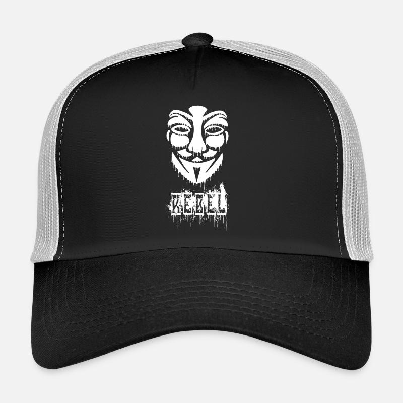 Anonymous graffiti Trucker Cap