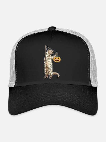 Otter Halloween Fishing - Trucker Cap - black/stone grey - Front
