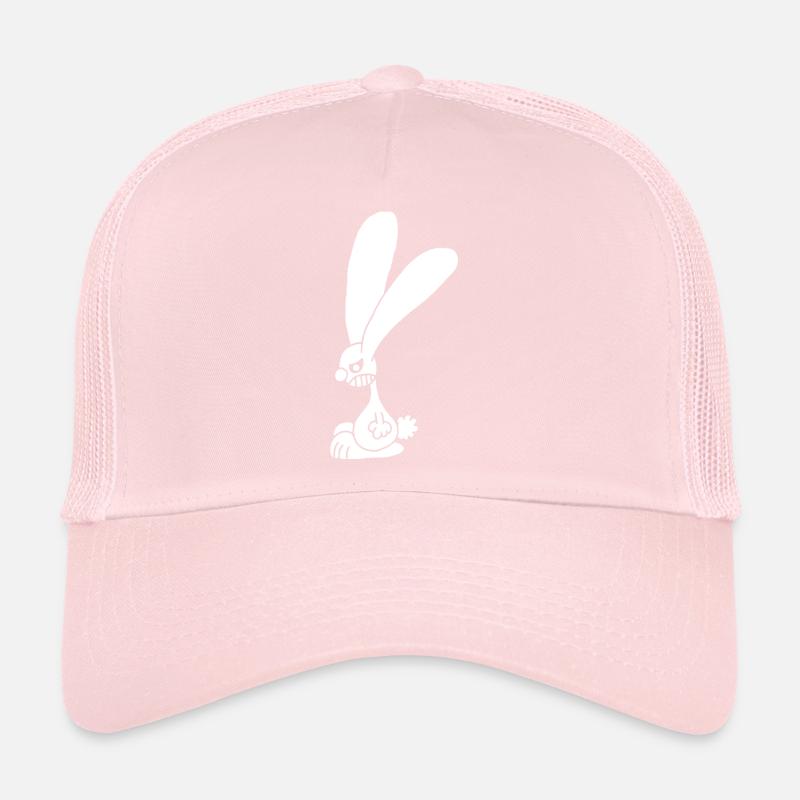 Lapin blanc grognon Casquette trucker 