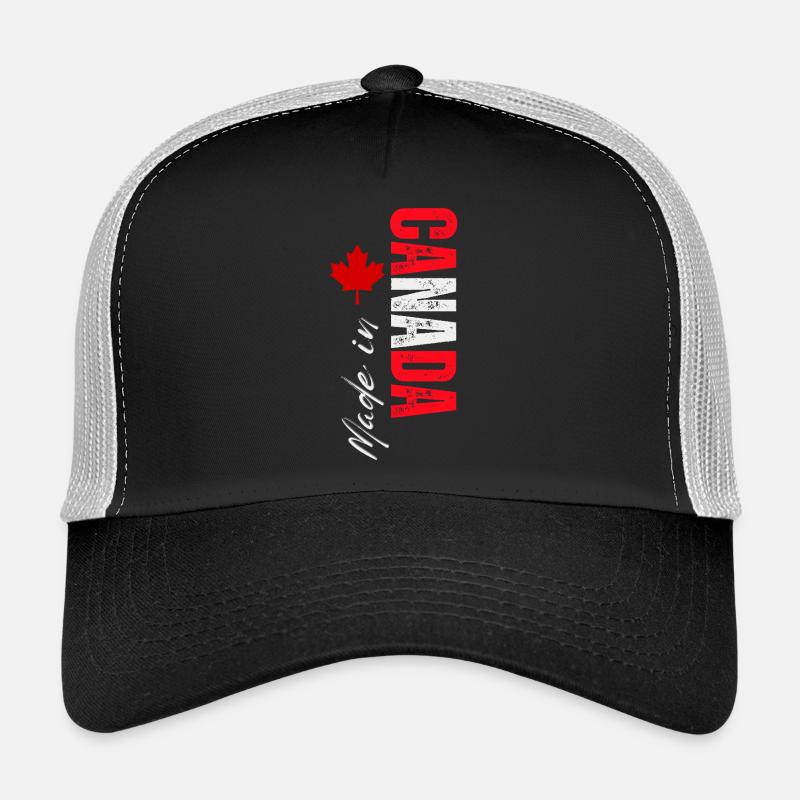 Made in Canada, vertical design Trucker Cap
