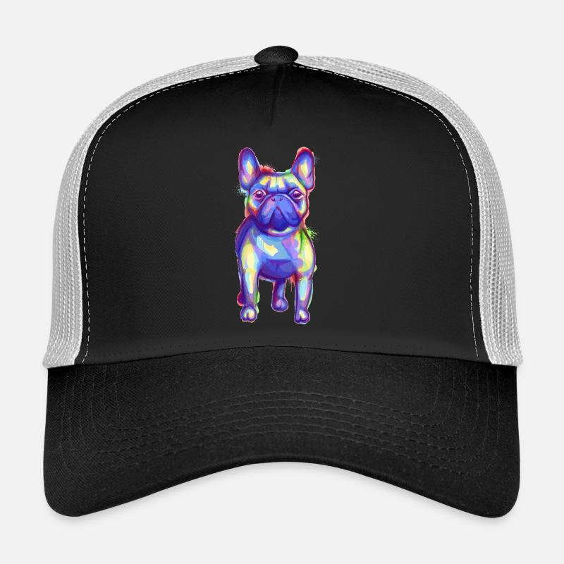Bouledogue français coloré Casquette trucker 