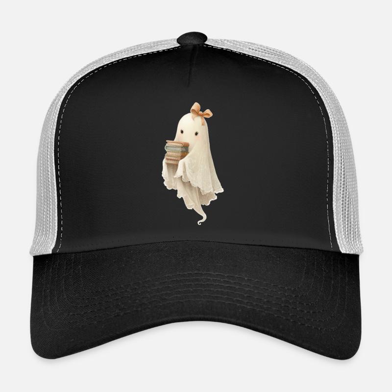 Fantôme avec des livres Casquette trucker 