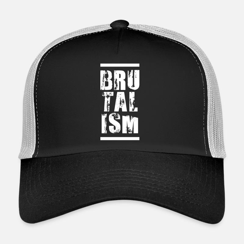 BRUTALISM Typography art design Trucker Cap