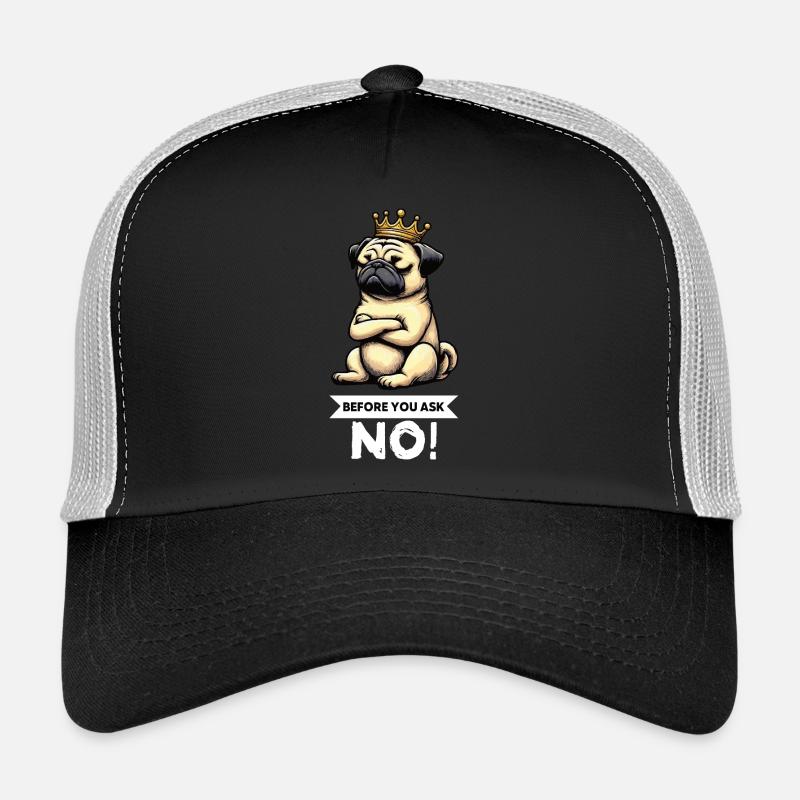 Before You Ask Mops Möpse Mopsbesitzer Mopshalter Trucker Cap