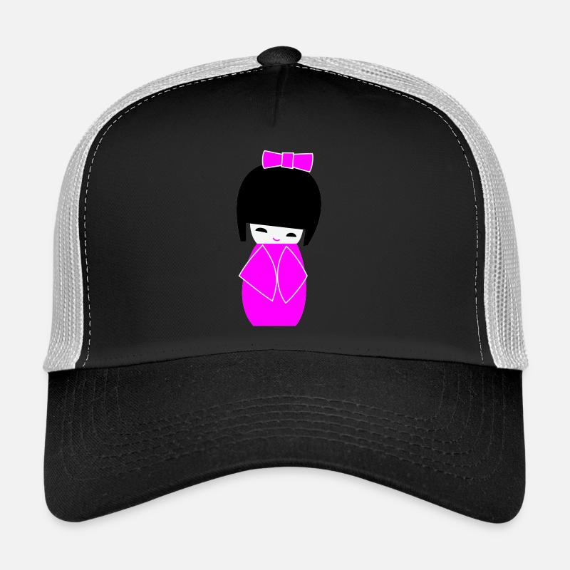kokeshi - Trucker Cap - Schwarz/Steingrau