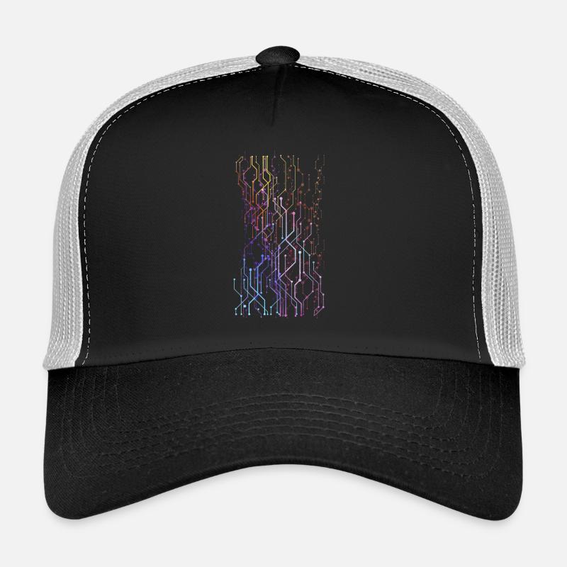 graphiques Geometrik - Casquette trucker  - noir/gris pierre