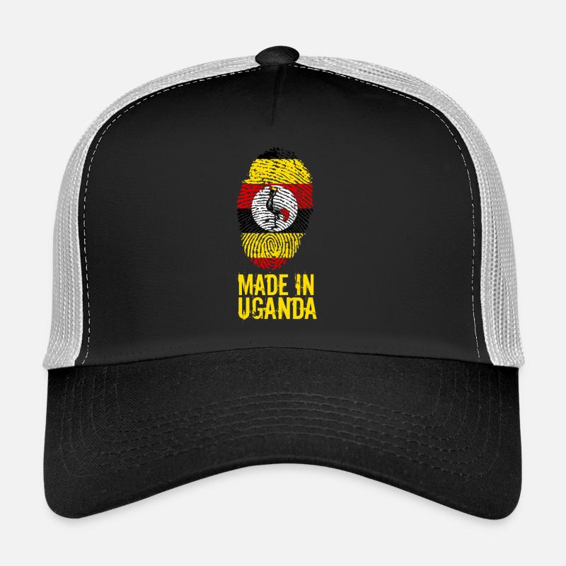 Made In Uganda - Trucker Cap - Schwarz/Steingrau