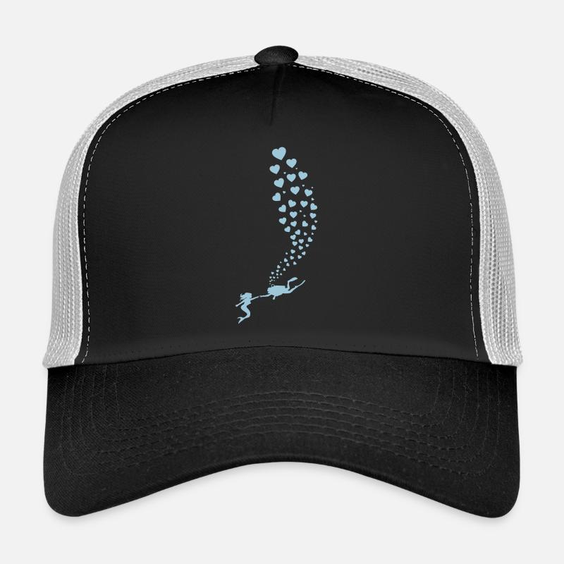 Plongeur sirène d'amour Casquette trucker 