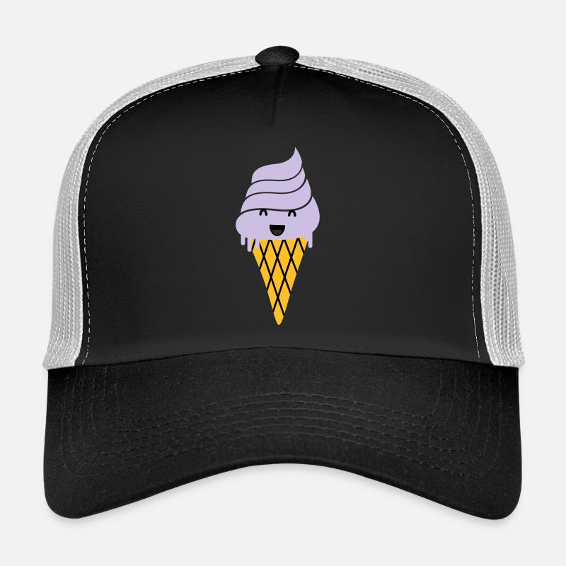 crème glacée - crème glacée de gaufre Casquette trucker 