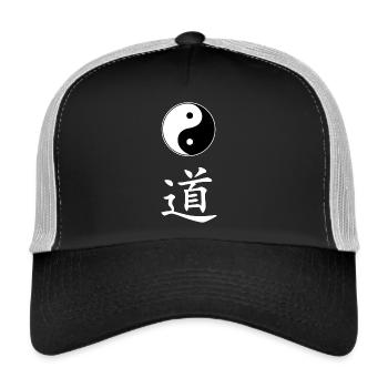 yin yang dao - Trucker Cap - Schwarz/Steingrau - Vorne
