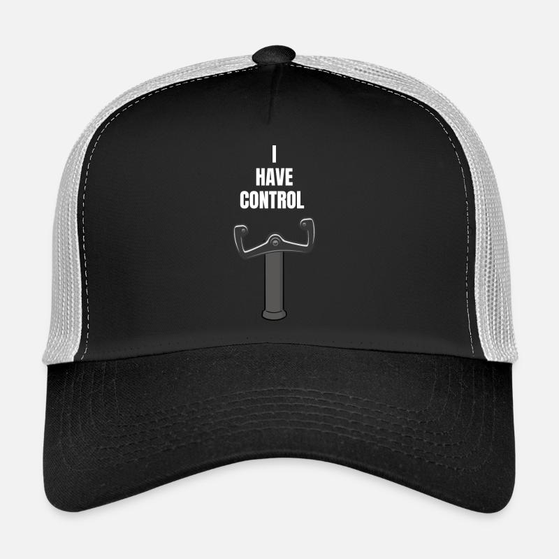 Pilot Flugzeug fliegen - I HAVE CONTROL - Trucker Cap - Schwarz/Steingrau