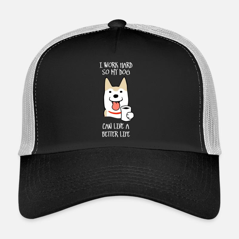 Ich arbeite hart (dunkel) Trucker Cap