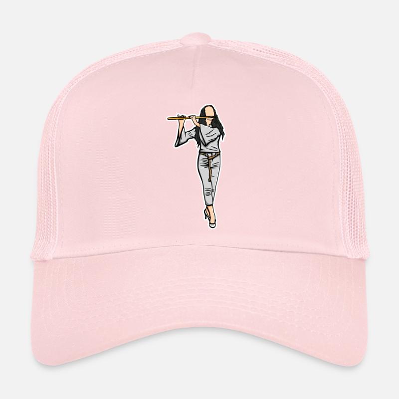 Flutist Sketch Trucker Cap