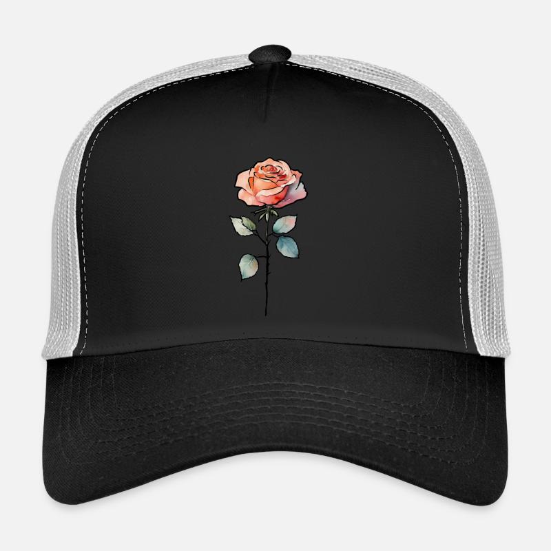Rose - Casquette trucker  - noir/gris pierre