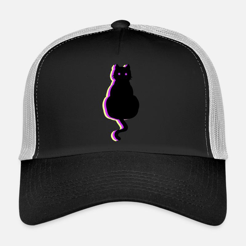 Rose chat brillant Casquette trucker 