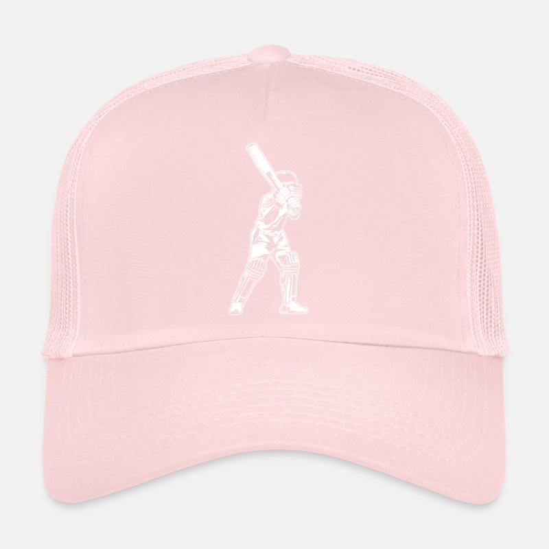 Cricket Batter Sketch Trucker Cap
