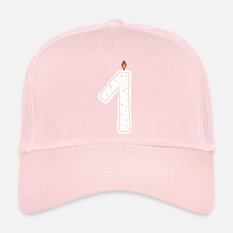 Celebration Candle with Sprinkles Design Trucker Cap