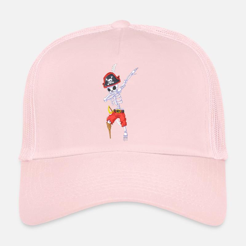 Dabbing Pirate Squelette Halloween Casquette trucker 