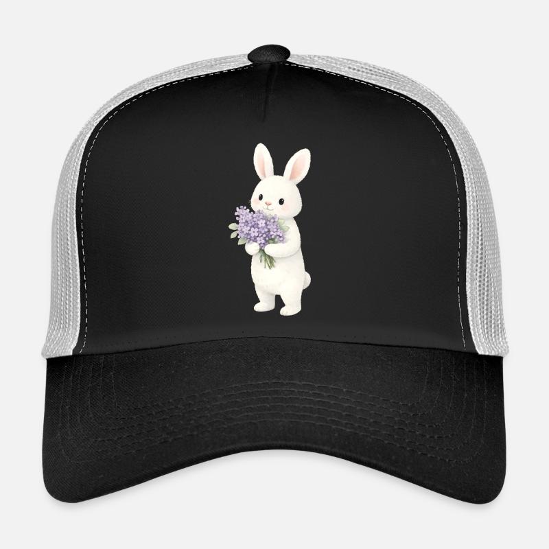 Bunny with lilac illustration Trucker Cap