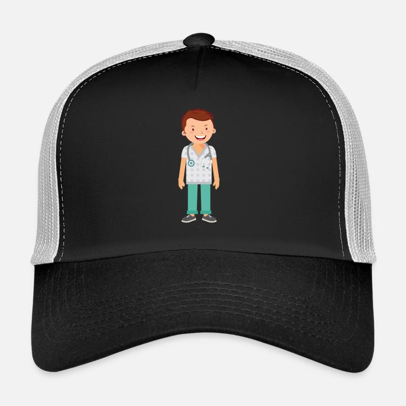 Doktor - Trucker Cap - Schwarz/Steingrau
