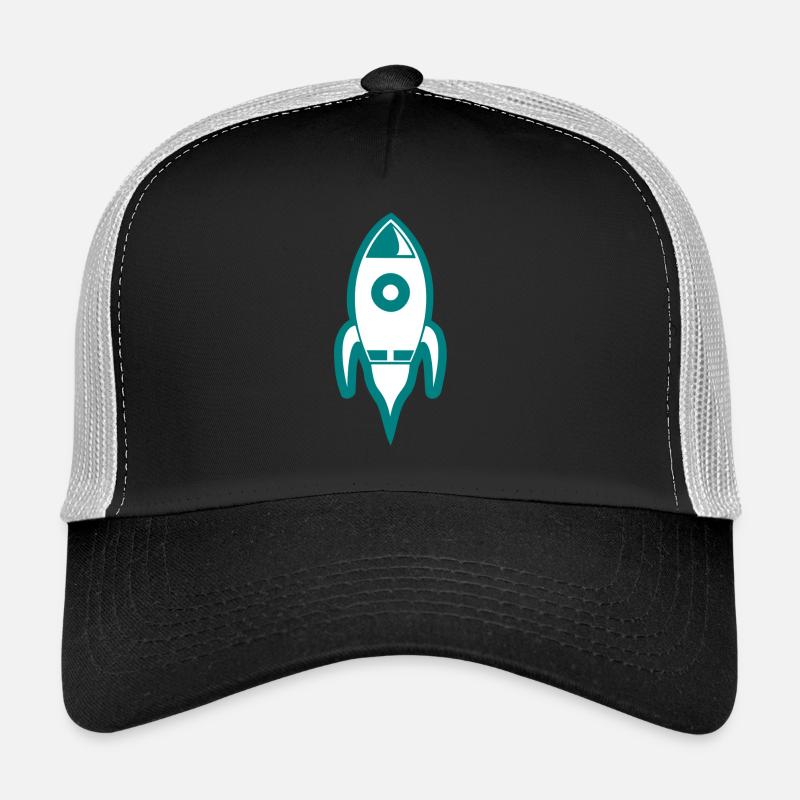 navette spatiale fusée fusée ufo lune vaisseau spatial Casquette trucker 