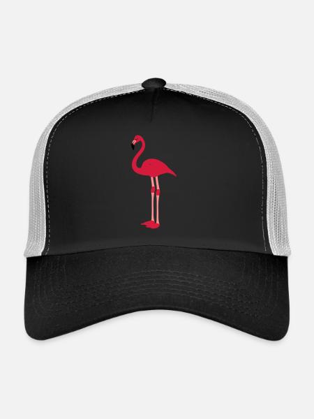 flamingo - Trucker Cap - black/stone grey - Front