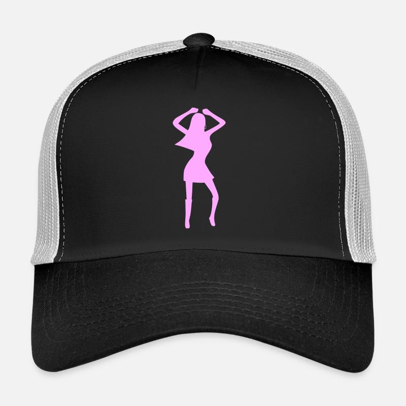 Femme fêtarde rose Casquette trucker 