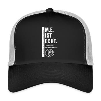 À MON AVIS, C’EST AUTHENTIQUE. - éd. blanche. 🤍 - Casquette trucker  - noir/gris pierre - Devant