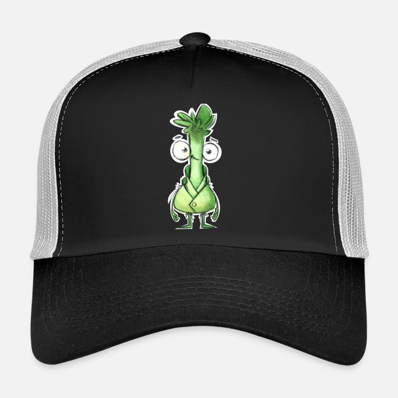 Lauchheld im Mantel - Trucker Cap - Schwarz/Steingrau