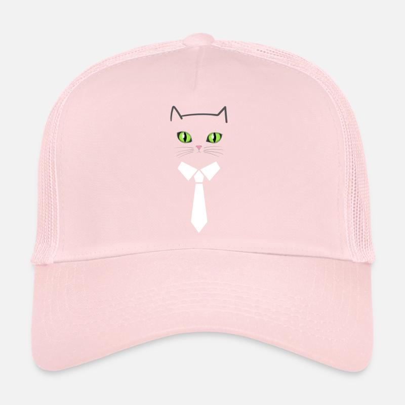 Chat d’affaires en costume Casquette trucker 