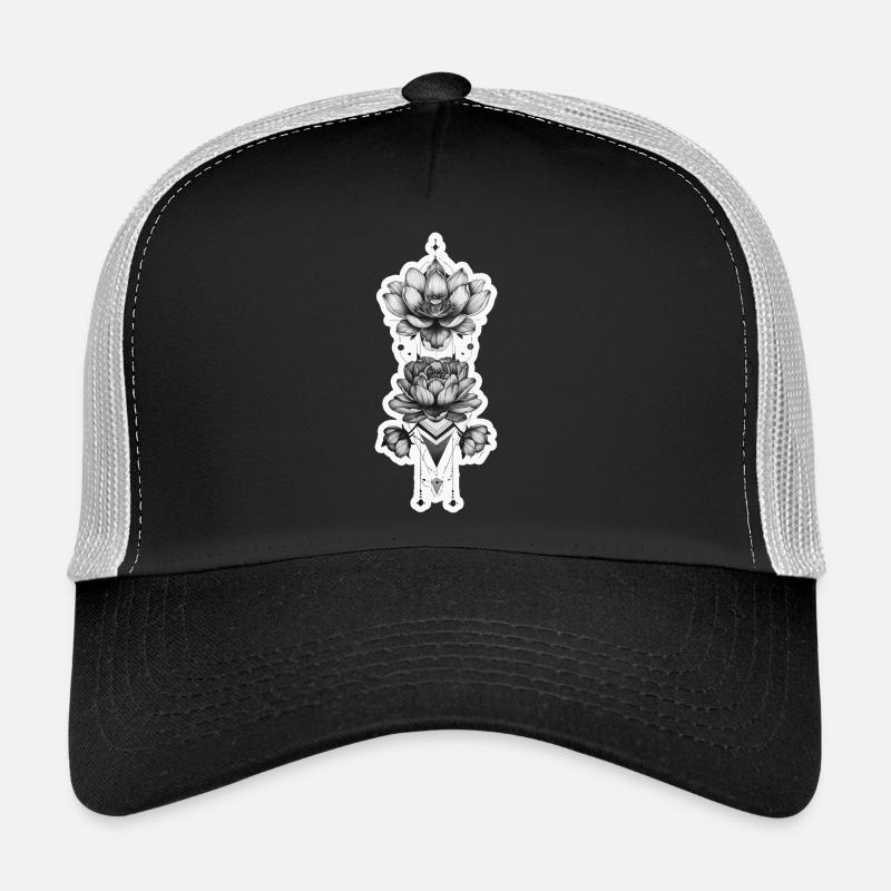 Lotos Blumen mit Tribal Elementen Trucker Cap