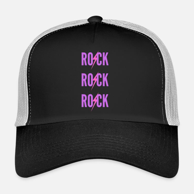 ROCK Trois Logos Violet Casquette trucker 