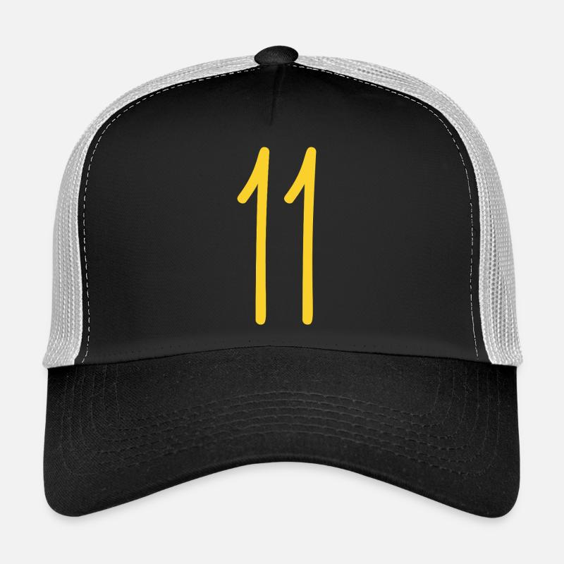 11 - Trucker Cap - Schwarz/Steingrau